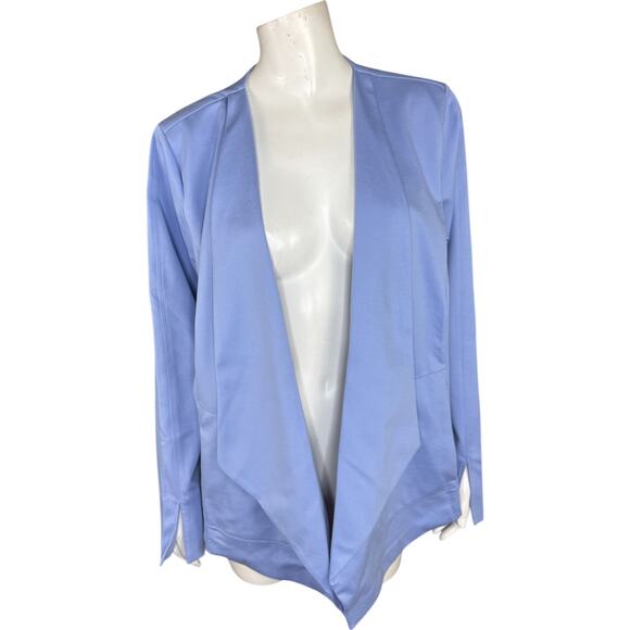 Isaac Mizrahi Live Elements Stretch Knit Jacket Bluebell Women 2X NWOT - Picture 1 of 13